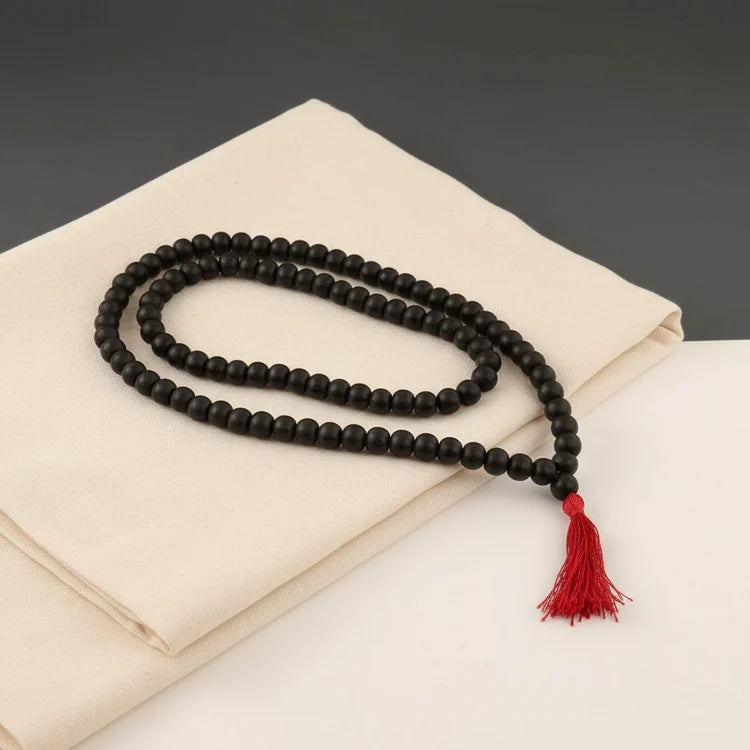 Original Karungali Mala 8mm 108 Beads (Red Thread)