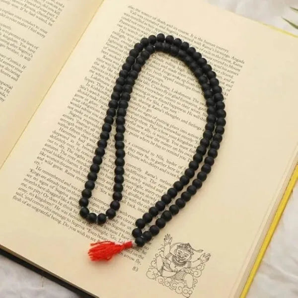 Original Karungali Mala 8mm 108 Beads (Red Thread)